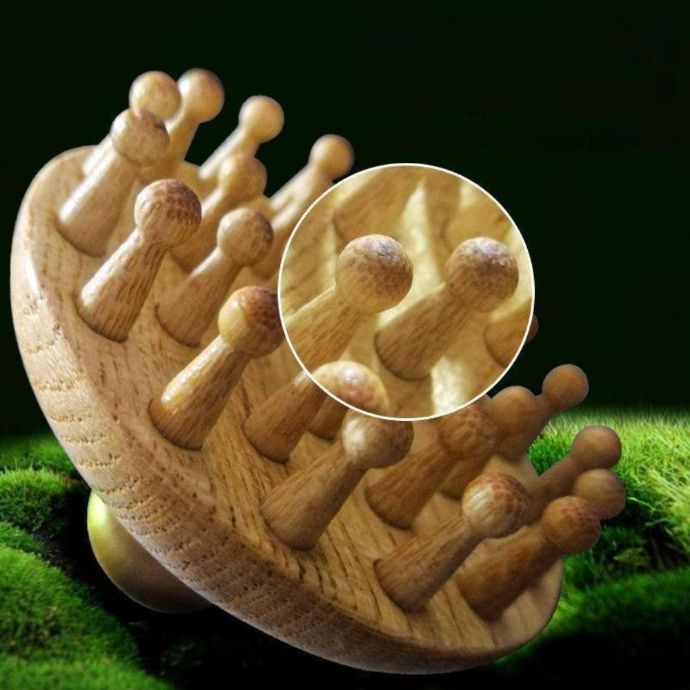 wootswood-massage-tête-cuire-chevelu-méridien-relaxation-peigne-cheveux-gros-plant-détente