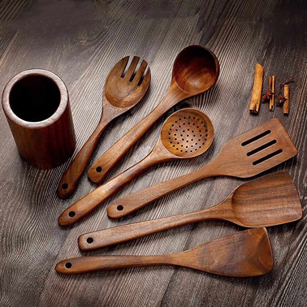 wootswood-coffret-cadeau-cuisine-nöel-ustensiles-bois-teck-louche-spatule-bois-set