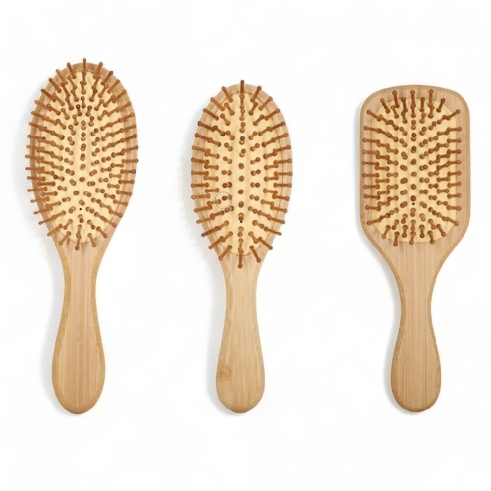 Brosse à Cheveux de luxe en Bambou 100% naturelle - Ovale - GREEN 724 -  Natureo Shop