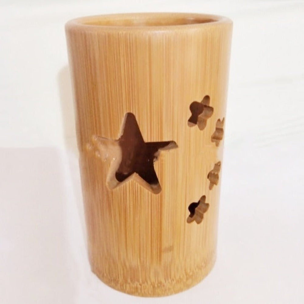 wootswood-rangement-pots-bambou-crayon-utstensile-cuisine-pinceaux-salle-de-bain-étoile