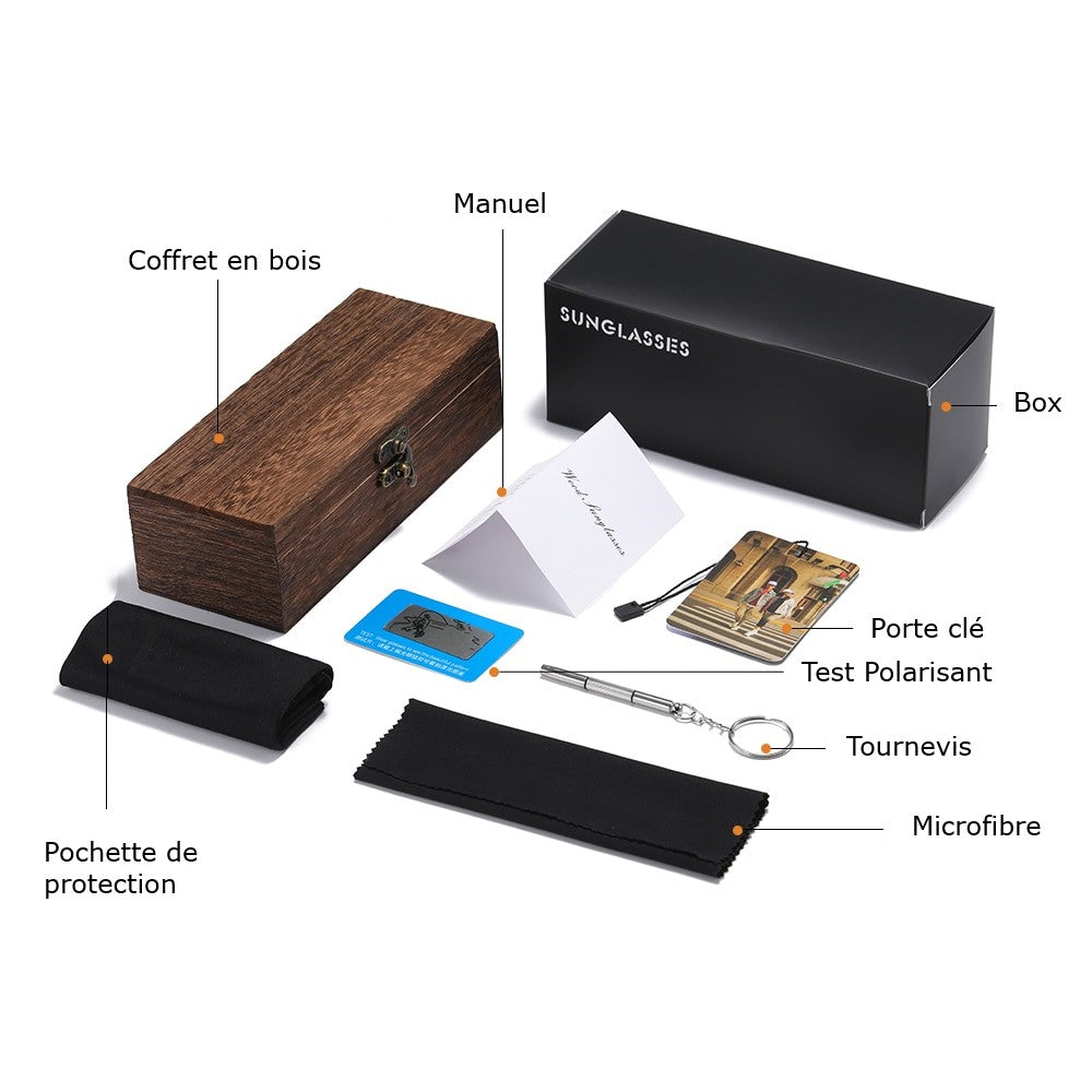 wootswood-lunettes-soleil-polarisées-coffret-bois-bambou-monture-noir-verres-cadeau-anniversaire-noël