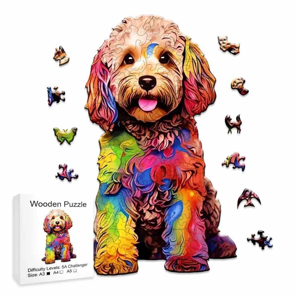 Wootswood-Jigsaw puzzle en bois adulte et enfant - Le chien