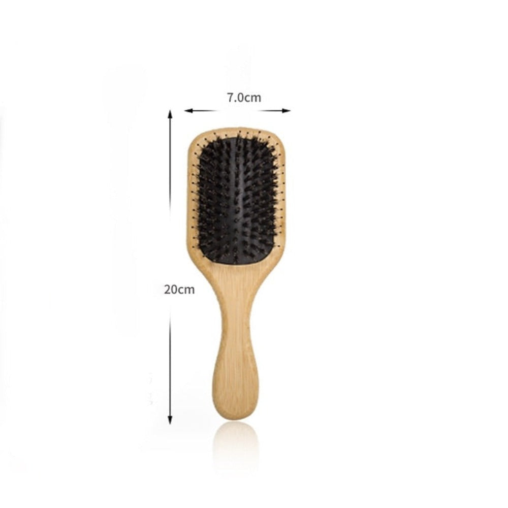 Peignes et brosses à cheveux en Bambou et poils en Nylon antistatique, Coiffure